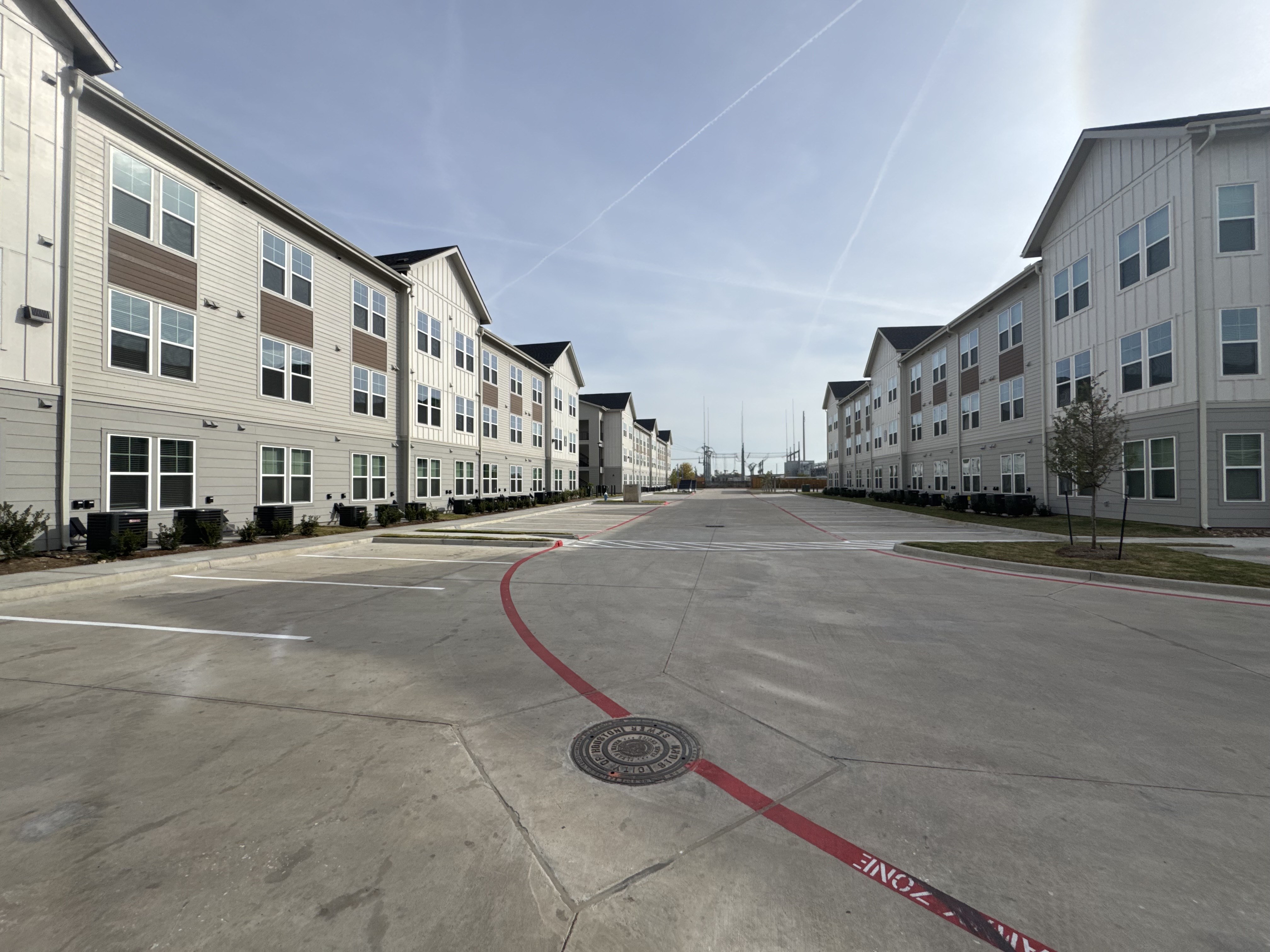Multi-family apartment complex exterior painting Houston TX