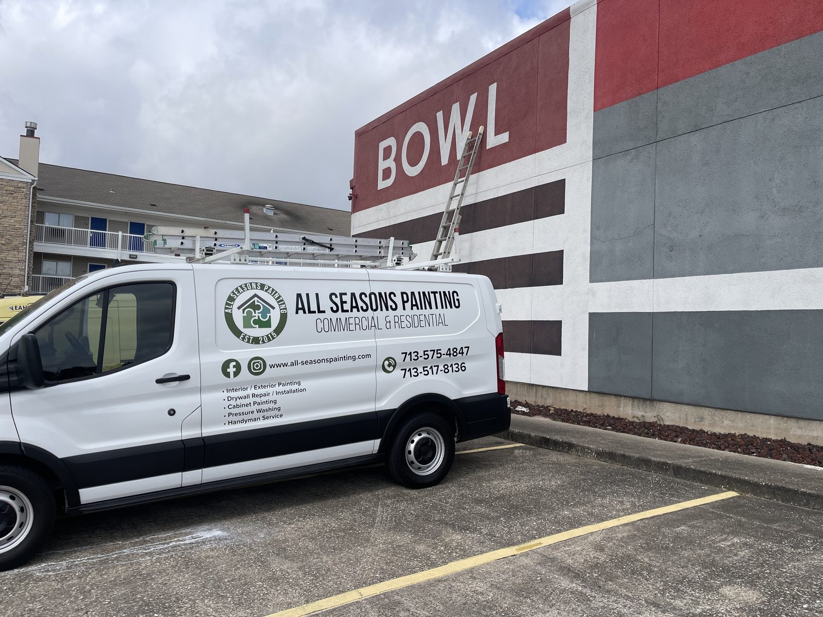 Commercial exterior painting Houston TX