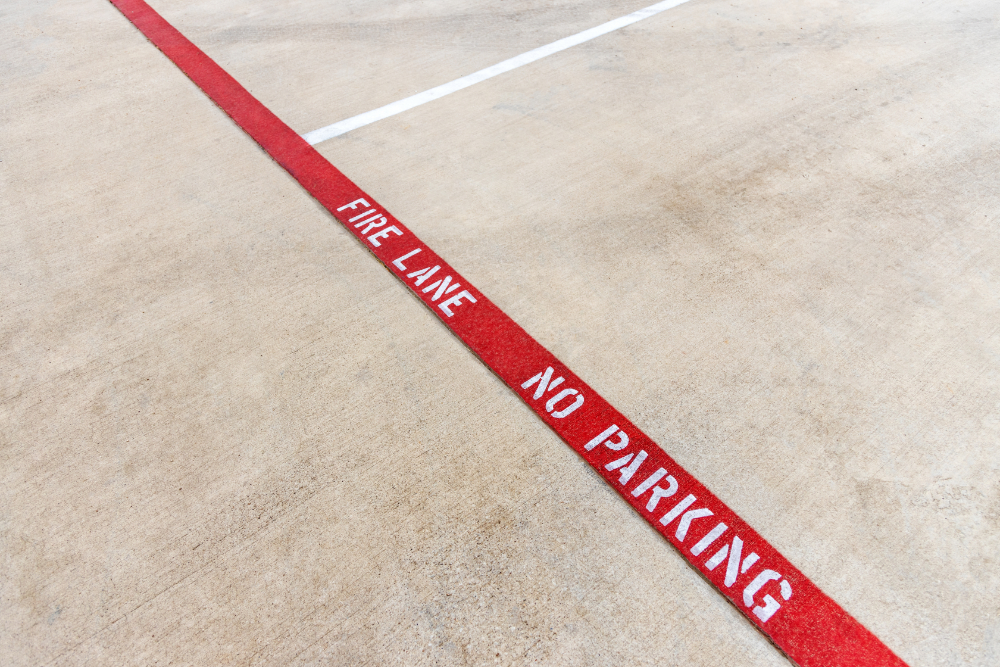 All Season Painting Parking Lot Striping Fire Lanes and Safety Marking