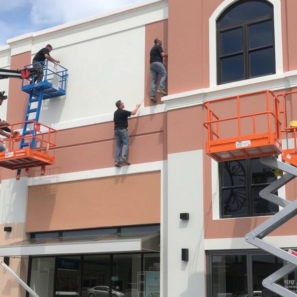Commercial painting project in Galveston County Texas Commercial painting project in Galveston County Texas
