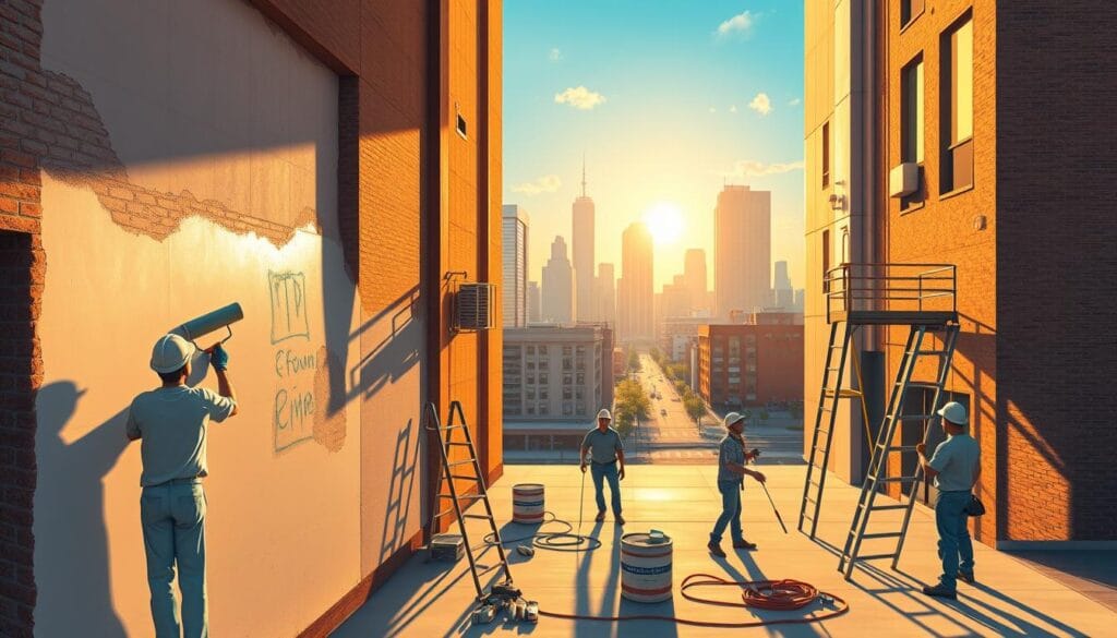 exterior commercial painting houston 77253